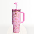 Stanley Love Shack Fancy 40 oz Quencher 2.0 Pink Tumbler Ibiza Sunset New In Box
