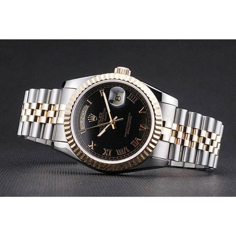 Superclone Rolex Day-Date 36mm Black Dial SRL78 - Image 5