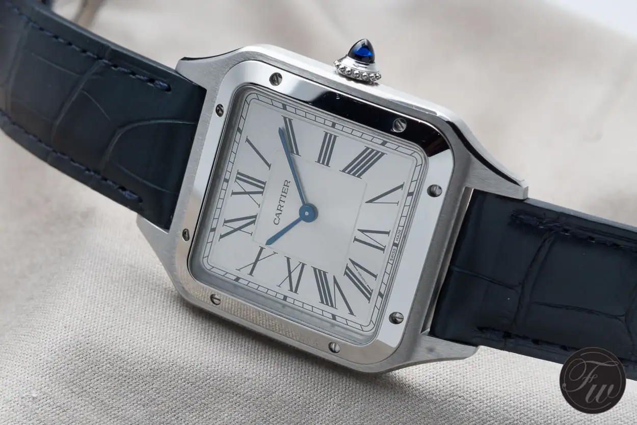Cartier Santos-Dumont Men Automatic Silver Stainless Steel Watch WSSA0032 - Image 2