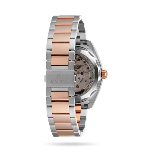 Omega Seamaster Aqua Terra Men Automatic Silver Stainless Steel 18ct Rose Gold Watch O22020412102001 - Image 4