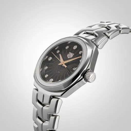 TAG Heuer Link Women Quartz Black Stainless Steel Watch WBC131F.BA0649 - Image 5