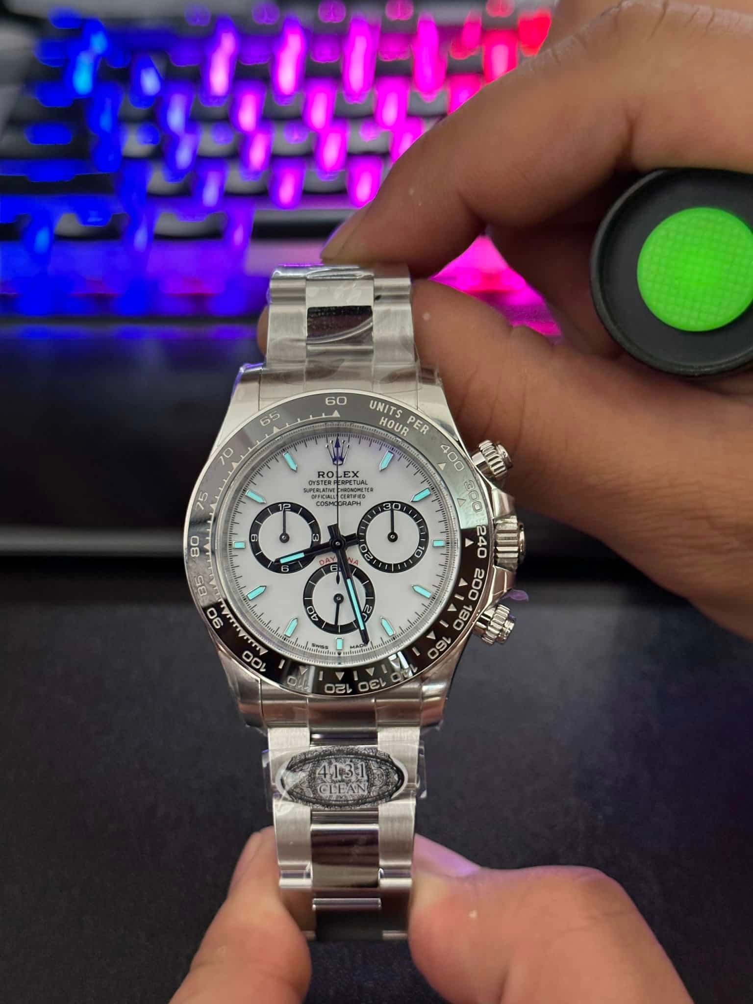 Superclone Rolex Daytona Panda 40 mm White Dial 126500LN - Image 4