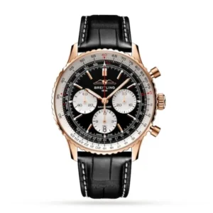 Breitling Navitimer Men Automatic Black Alligator Watch RB0138211B1P1