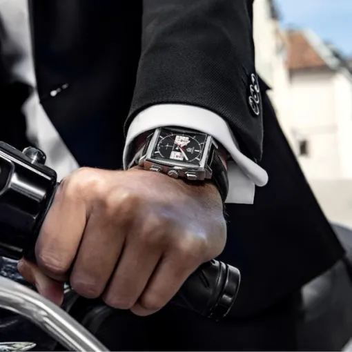 TAG Heuer Monaco Men Automatic Black Alligator Watch CBL2113.FC6177 - Image 5