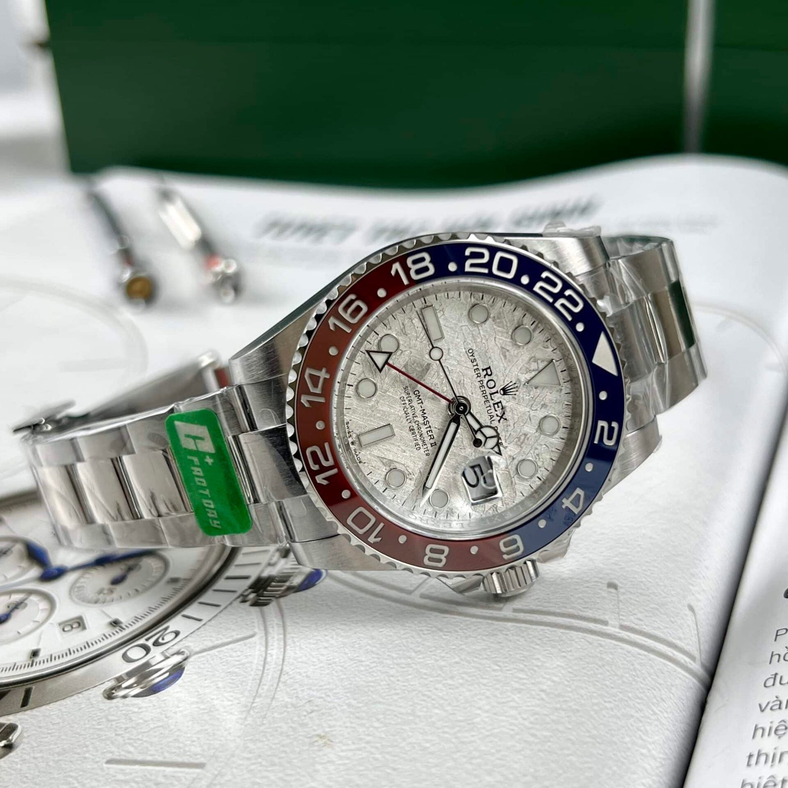 Superclone Rolex GMT-Master II Meteorite Dial 126719BLRO Superman Oyster - Image 5