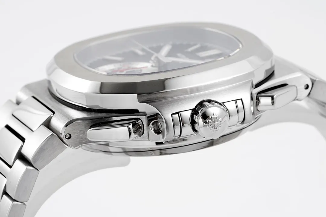 Patek Philippe 5980 Silver Black Watch - Image 7