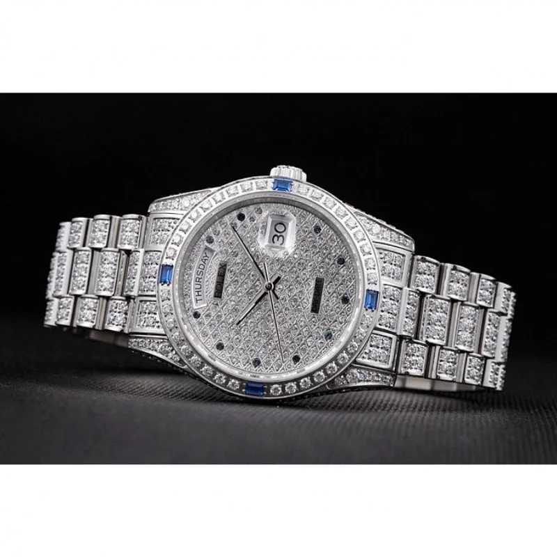 Superclone Rolex Day-Date 37mm Diamond Dial 621613 - Image 5