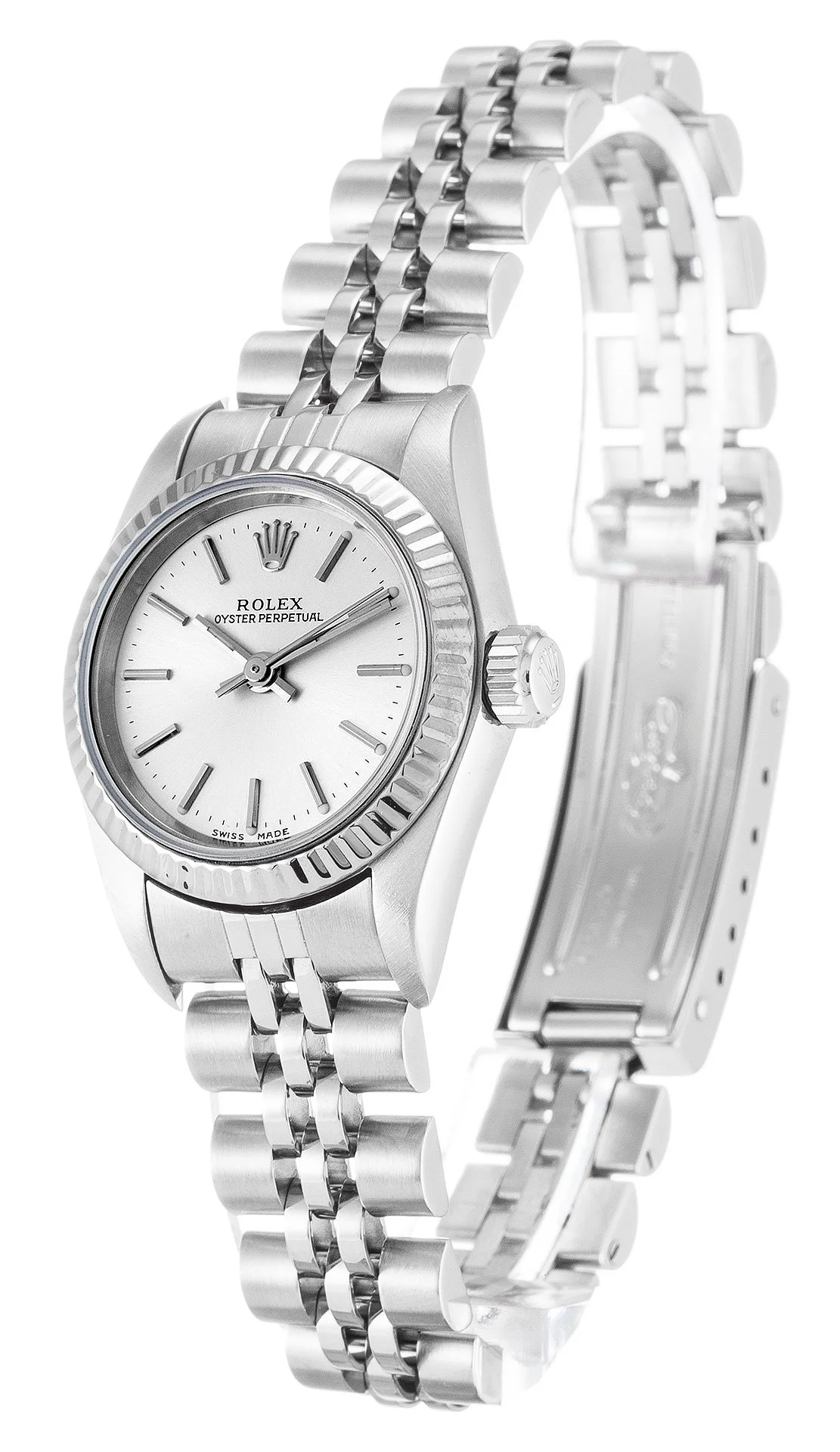 Rolex Oyster Perpetual Lady 24mm Silver Dial 67194 - Image 2