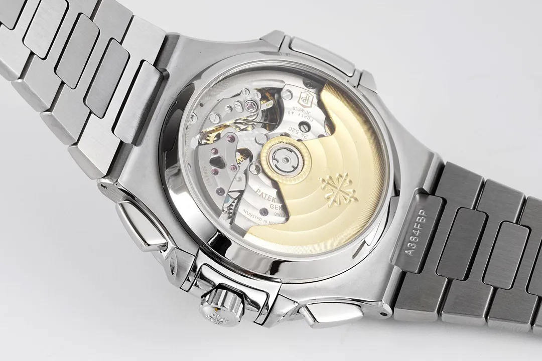 Patek Philippe 5980 Silver Black Watch - Image 9