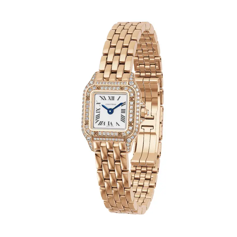 Cartier Panthere de Cartier Women Quartz White 18ct Rose Gold Watch WJPN0020 - Image 2