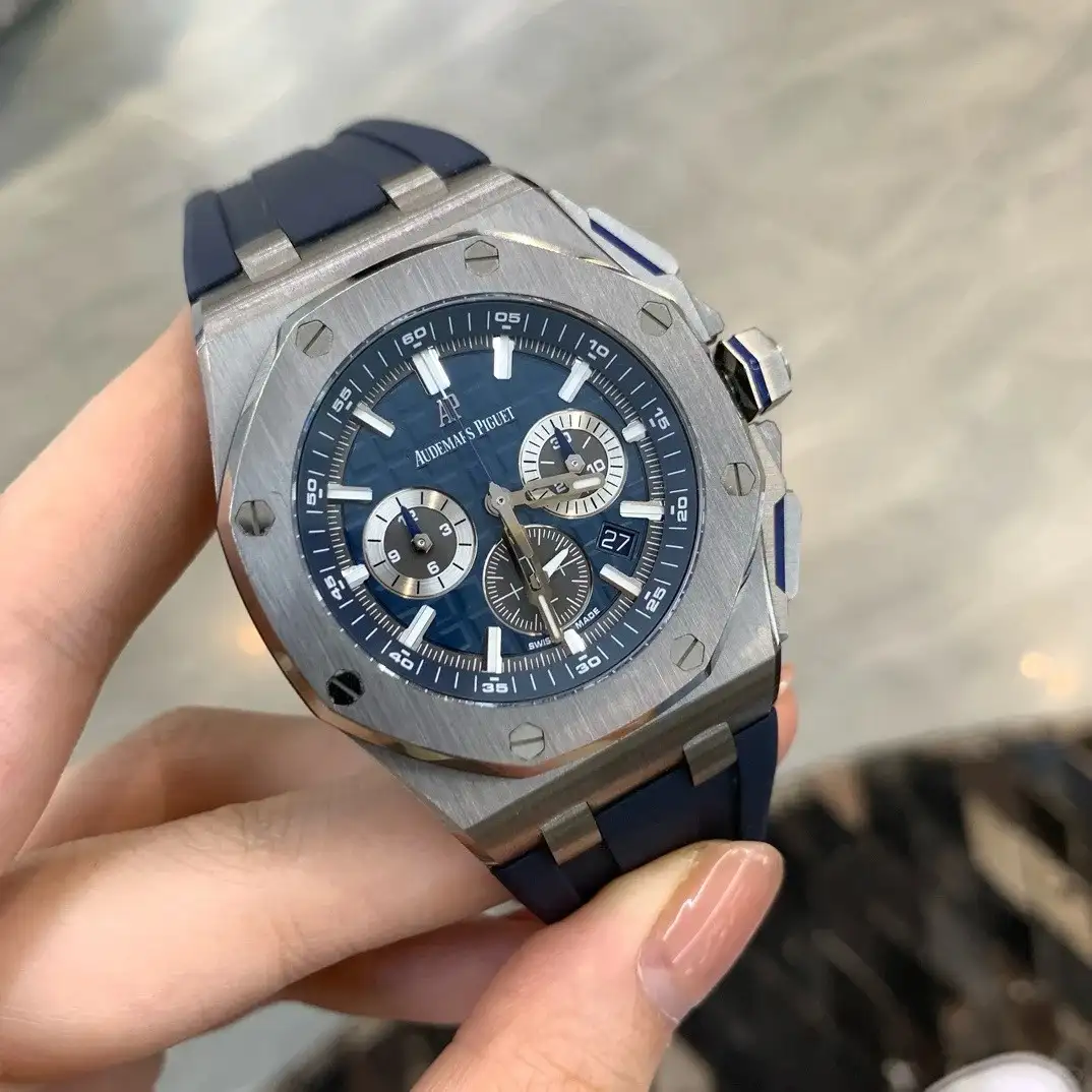 Audemars Piguet Royal Oak Offshore Selfwinding Chronograph Blue. Silver 26480TI.OO.A027CA.01 - Image 3