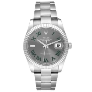 Superclone Rolex Datejust 41mm Rhodium Dial 126334  Wimbledon  Flutted / Oyster