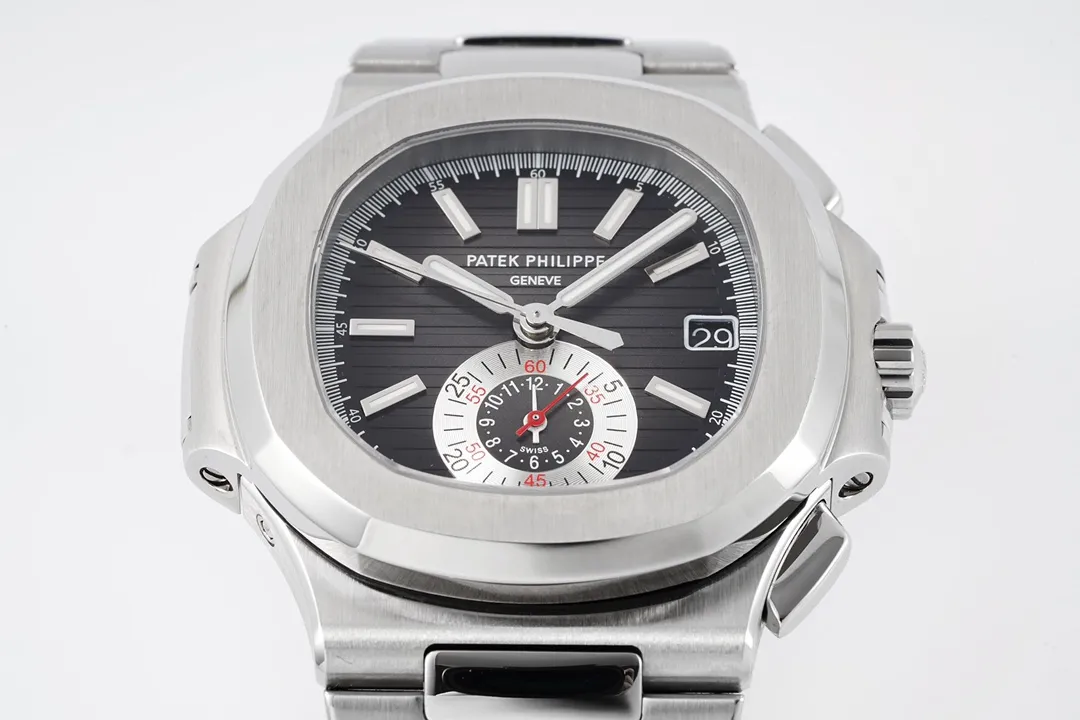Patek Philippe 5980 Silver Black Watch - Image 3