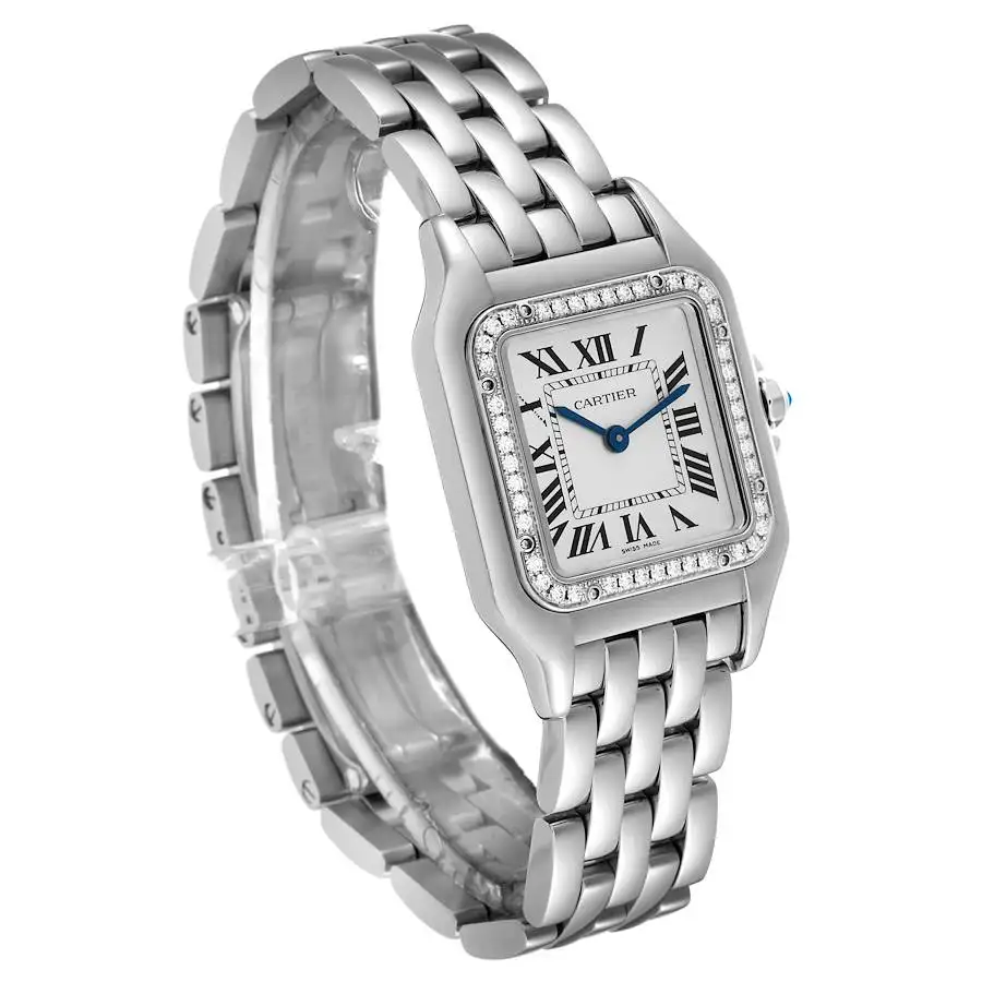 Cartier Panthere de Cartier Women Quartz White Stainless Steel Watch W4PN0008 - Image 4