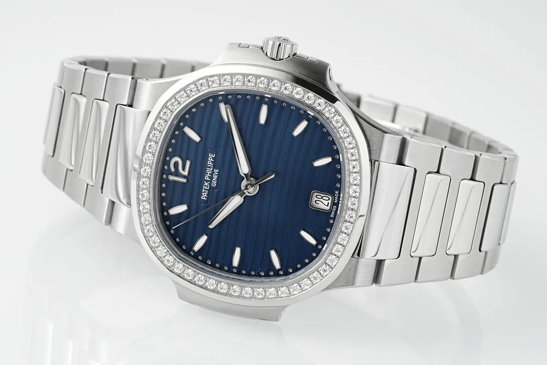 Patek Philippe Blue Nautilus Ladies Watch - Image 7