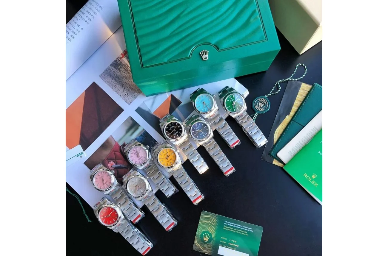 Couple Watches Rolex Oyster Perpetual 31/41mm SS/SS Tiffany Blue/Stk - Image 10