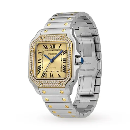 Cartier Santos de Cartier Women Automatic Gold Watch W3SA0007 - Image 2