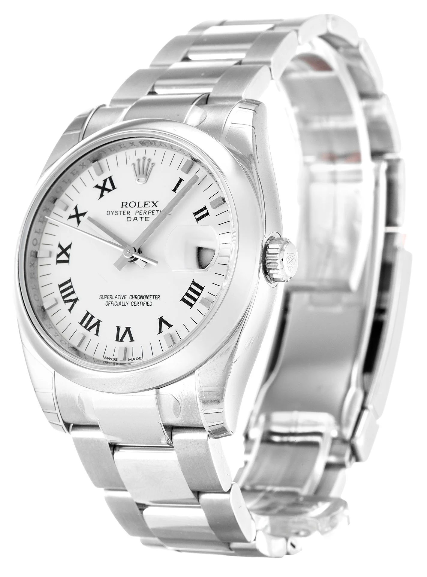 Rolex Oyster Perpetual Date 34mm White Dial 115200 - Image 2