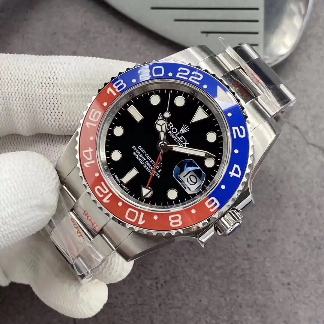 Superclone Rolex GMT-Master II 40mm 126710BLRO Pepsi Oyster - Image 4
