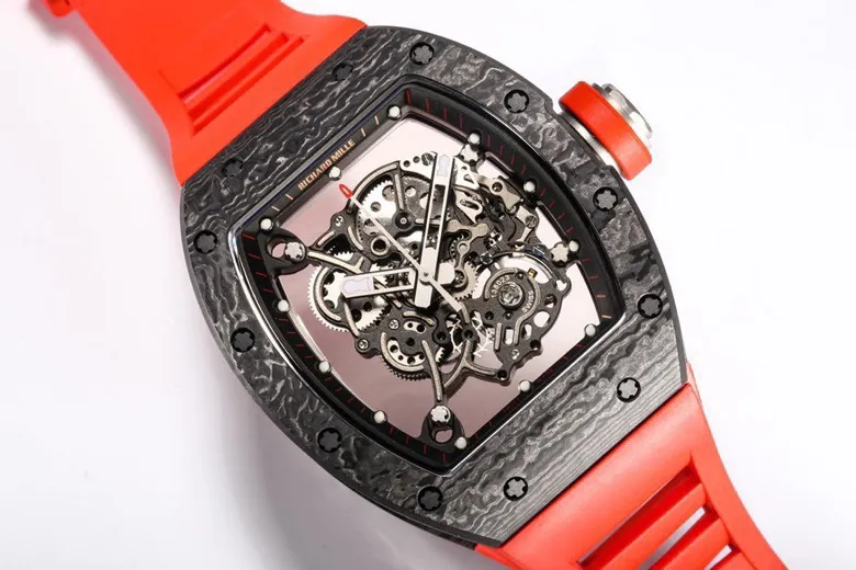 Richard Mille RM055 Red Carbon Fiber Watch - Image 6