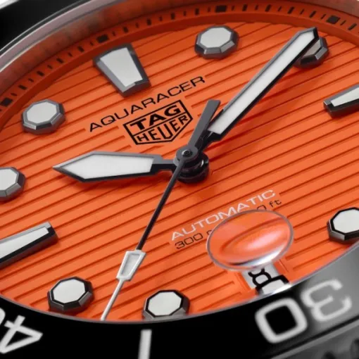 TAG Heuer Aquaracer Men Automatic Orange Stainless Steel Watch WBP201F.BA0632 - Image 5