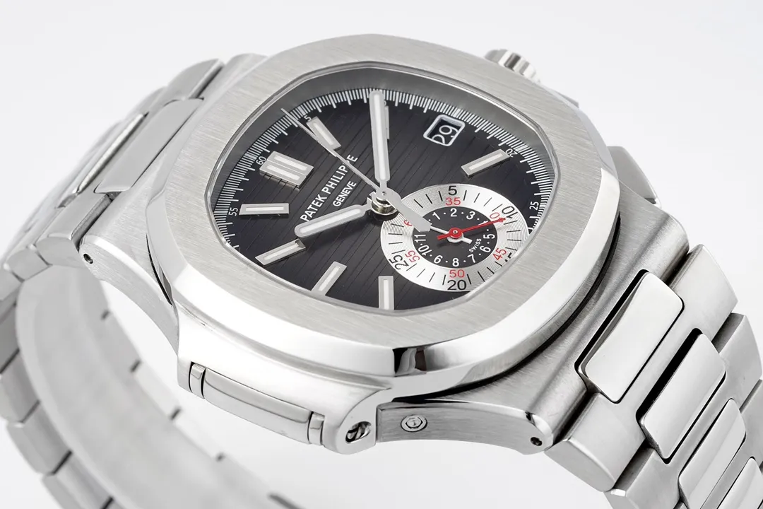 Patek Philippe 5980 Silver Black Watch - Image 6
