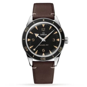 Omega Seamaster Men Automatic Black Calf Watch O23432412101001