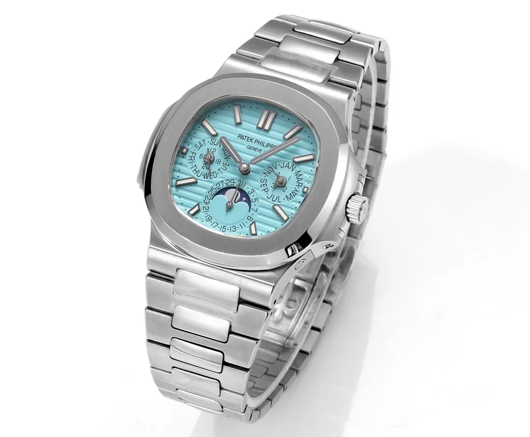 Patek Philippe Nautilus Blue Perpetual Calendar - Image 3
