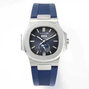 Patek Philippe Blue Nautilus Rubber Watch