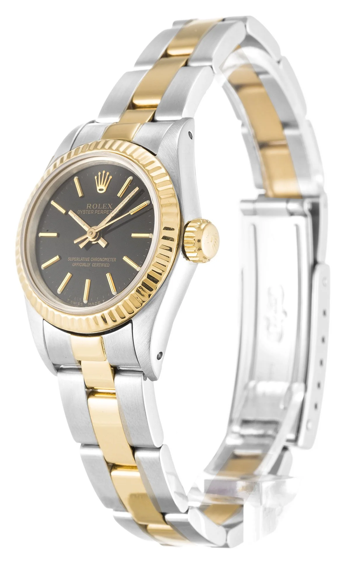 Rolex Oyster Perpetual Lady 24mm Black Dial 67193 - Image 2