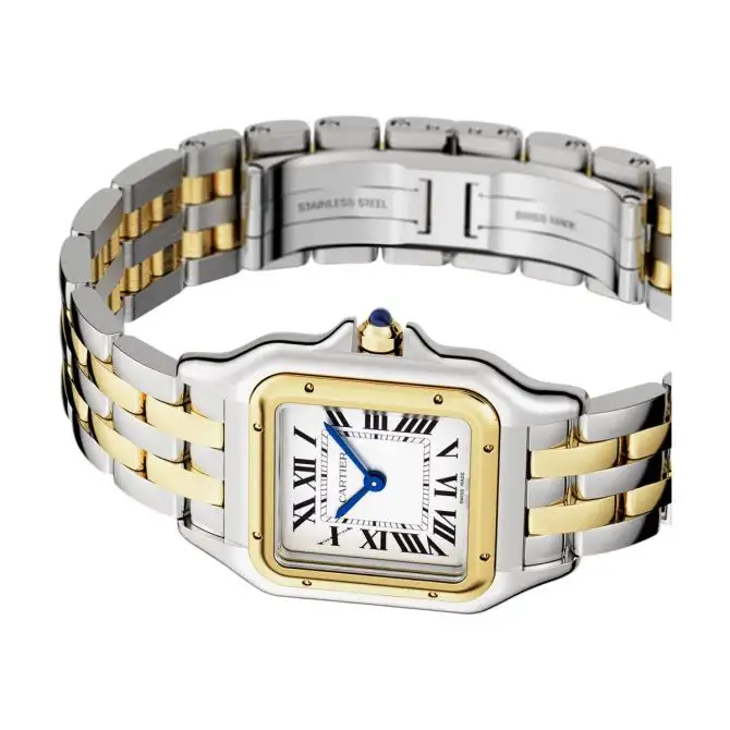 Cartier Panthere de Cartier Women Quartz White 18ct Yellow Gold Watch W2PN0006 - Image 4
