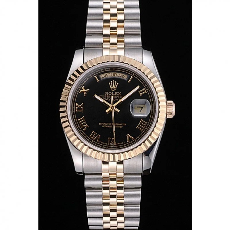 Superclone Rolex Day-Date 36mm Black Dial SRL78 - Image 2