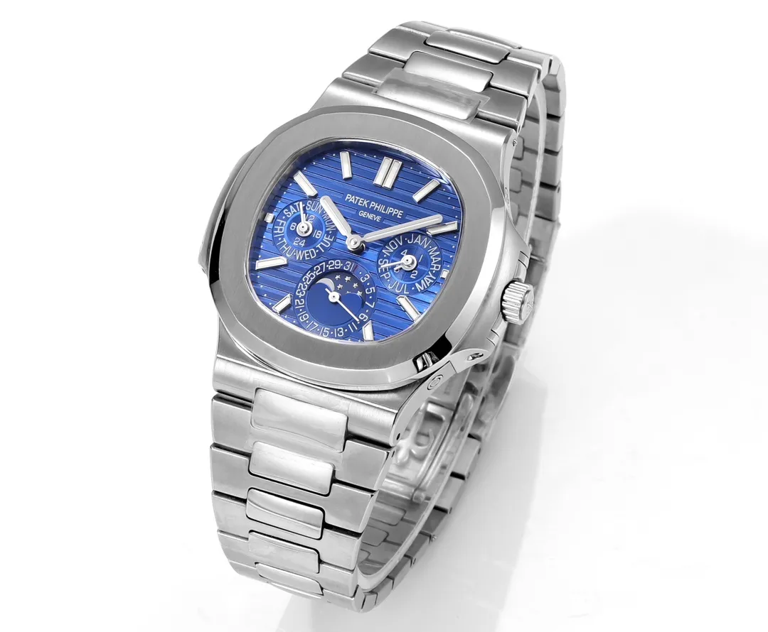 Patek Philippe Blue Nautilus Perpetual Calendar - Image 3