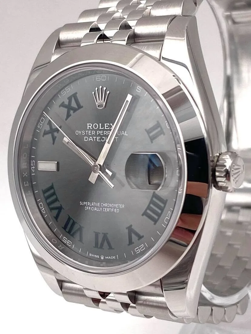 Superclone Rolex Datejust 41mm Rhodium Dial 126300 Wimbledon Jubilee - Image 5