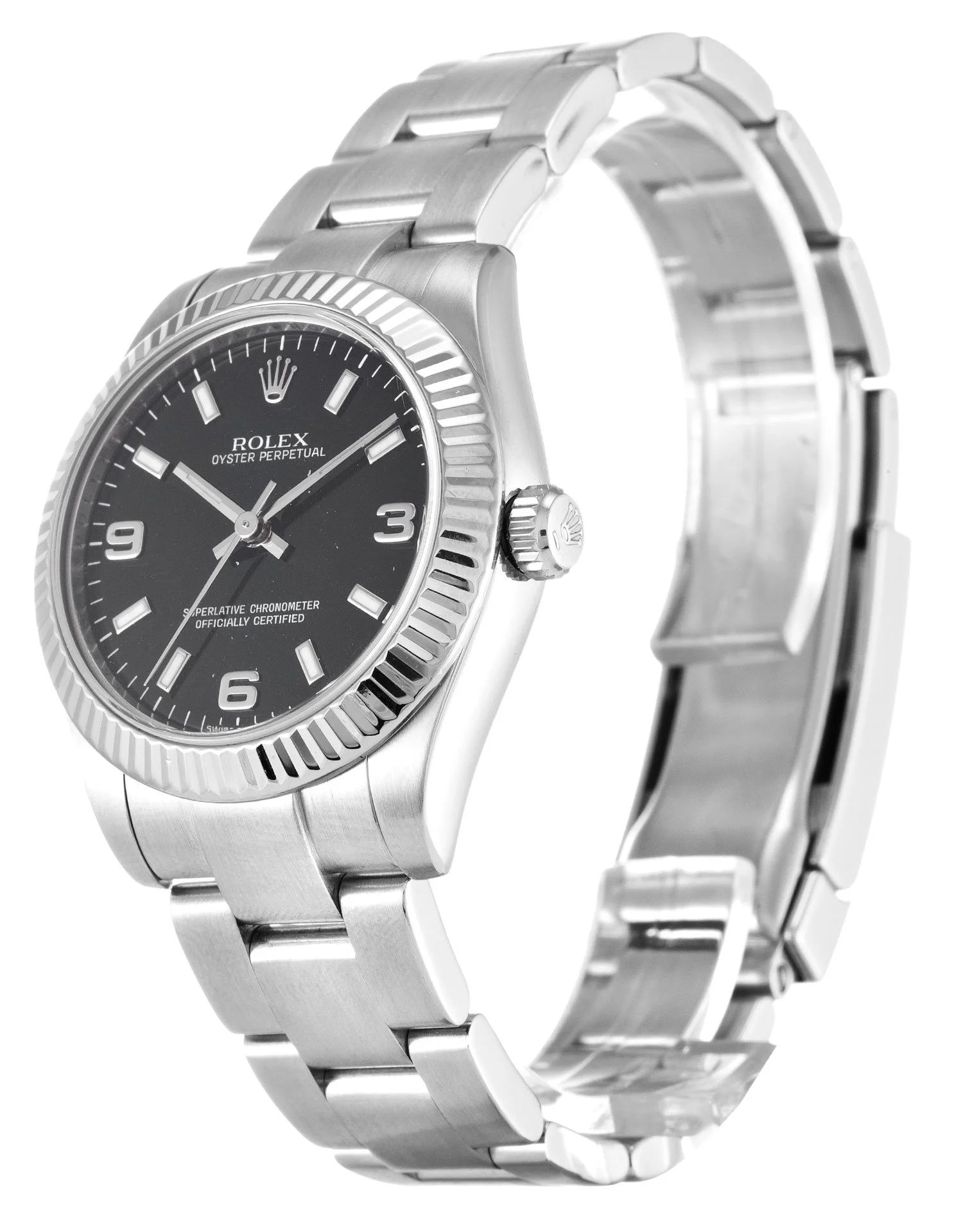Rolex Oyster Perpetual Lady 31mm Black Dial 177234 - Image 2