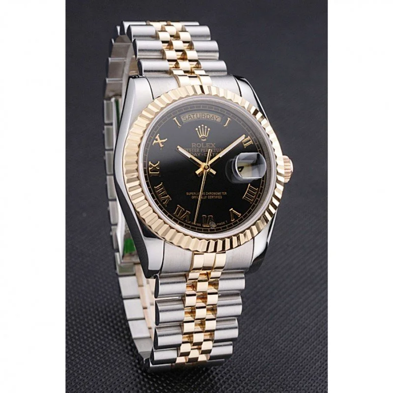 Superclone Rolex Day-Date 36mm Black Dial SRL78 - Image 3