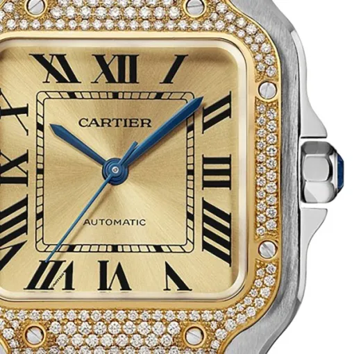 Cartier Santos de Cartier Women Automatic Gold Watch W3SA0007 - Image 3
