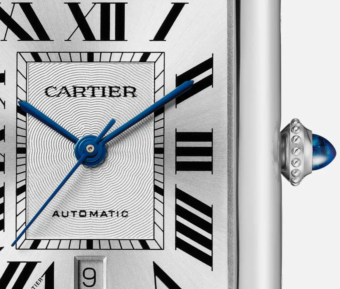 Cartier Tank Must Men Automatic Silver Calf Watch WSTA0040 - Image 5