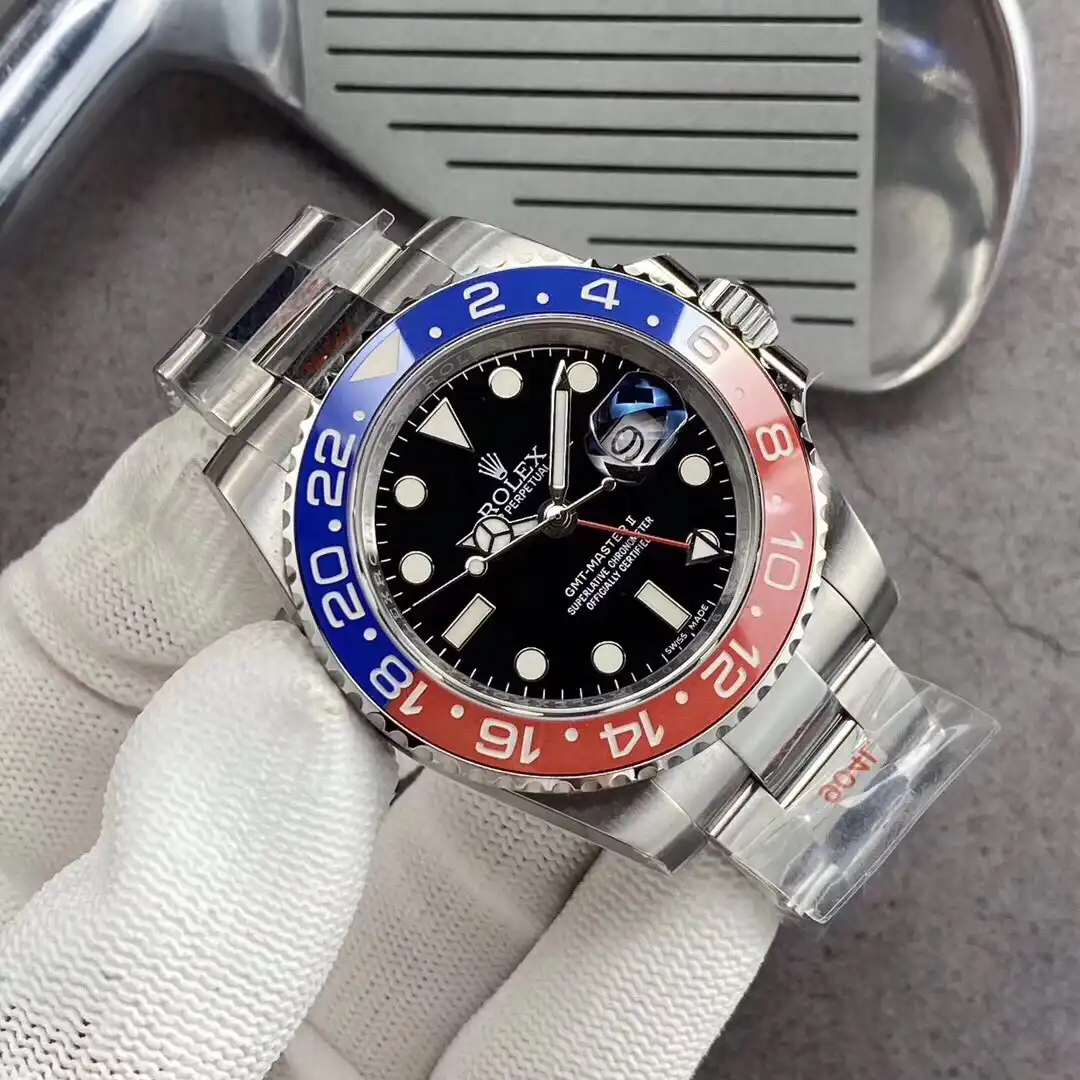 Superclone Rolex GMT-Master II 40mm 126710BLRO Pepsi Oyster - Image 3