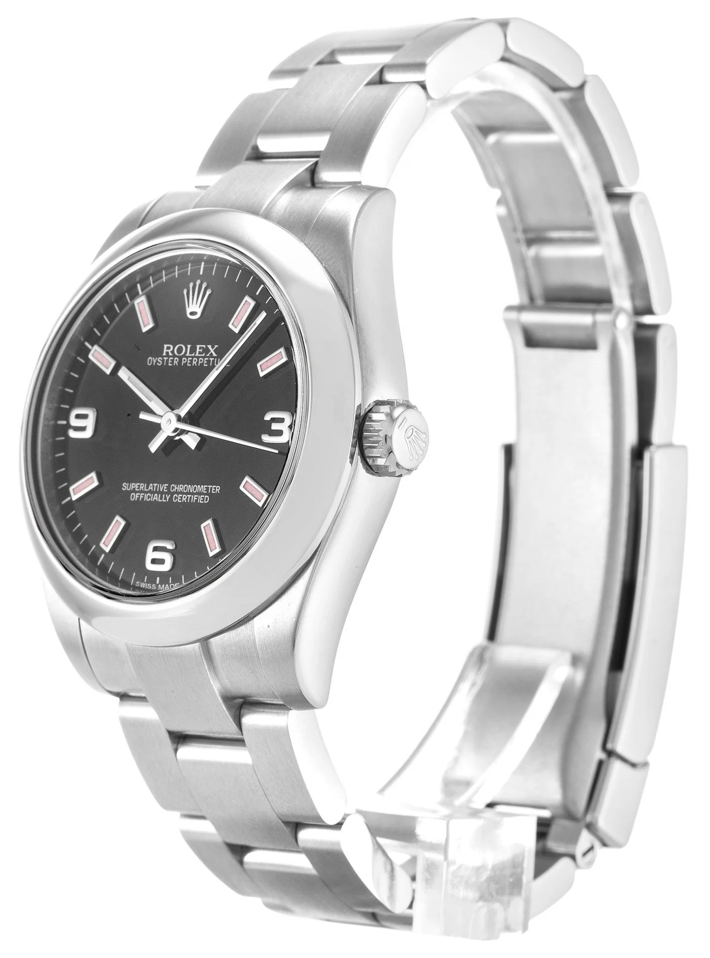 Rolex Oyster Perpetual Lady 31mm Black Dial 177200 - Image 2