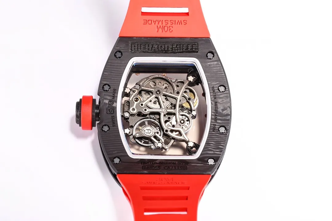 Richard Mille RM055 Red Carbon Fiber Watch - Image 9