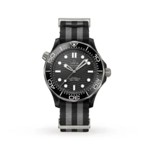 Omega Seamaster Men Automatic Black Fabric 007 Watch O21092442001002