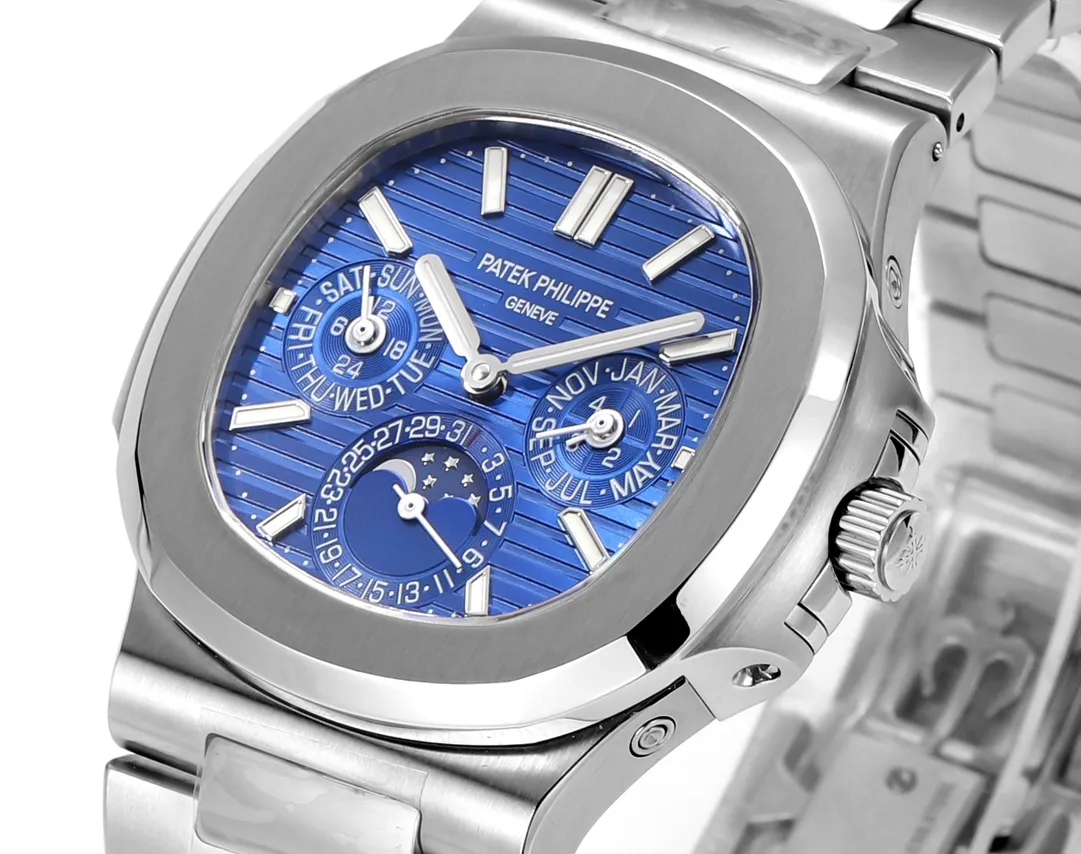 Patek Philippe Blue Nautilus Perpetual Calendar - Image 4