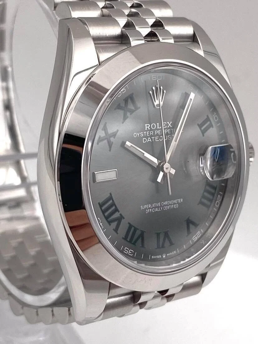 Superclone Rolex Datejust 41mm Rhodium Dial 126300 Wimbledon Jubilee - Image 6