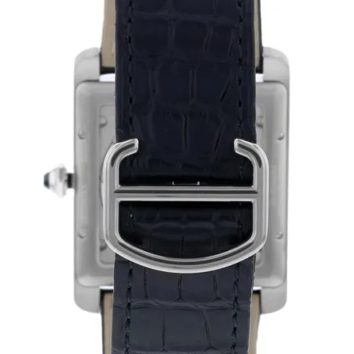 Cartier Tank MC Men Automatic Silver Alligator Watch W5330003 - Image 3