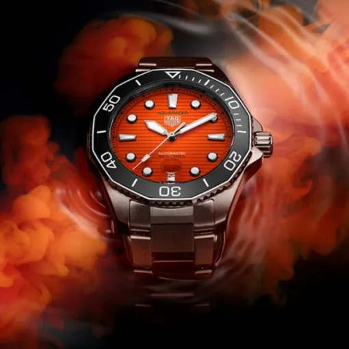 TAG Heuer Aquaracer Men Automatic Orange Stainless Steel Watch WBP201F.BA0632 - Image 6