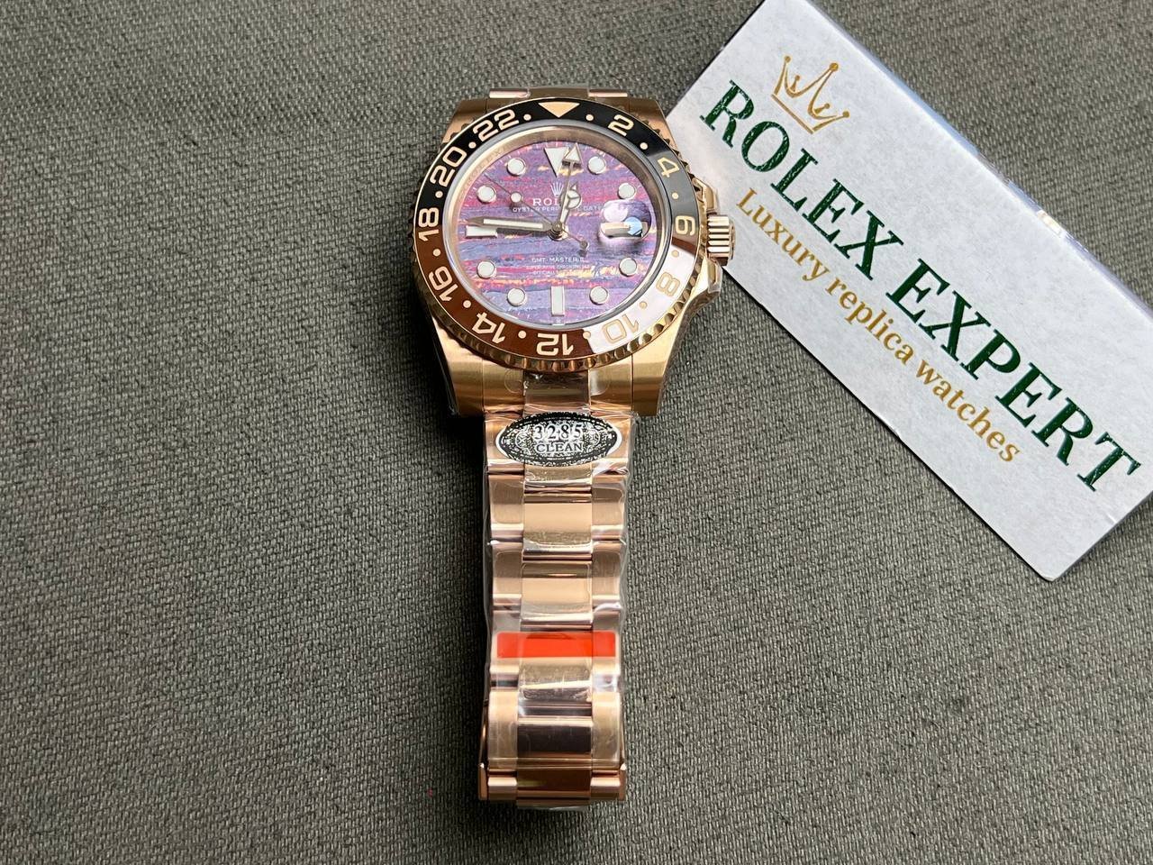 Superclone Rolex GMT-Master II 40 mm 126715CHNR Tiger Iron Dial - Image 2
