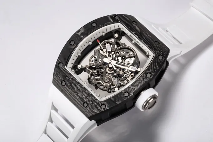 Richard Mille RM055 Black Carbon Fiber Watch - Image 3