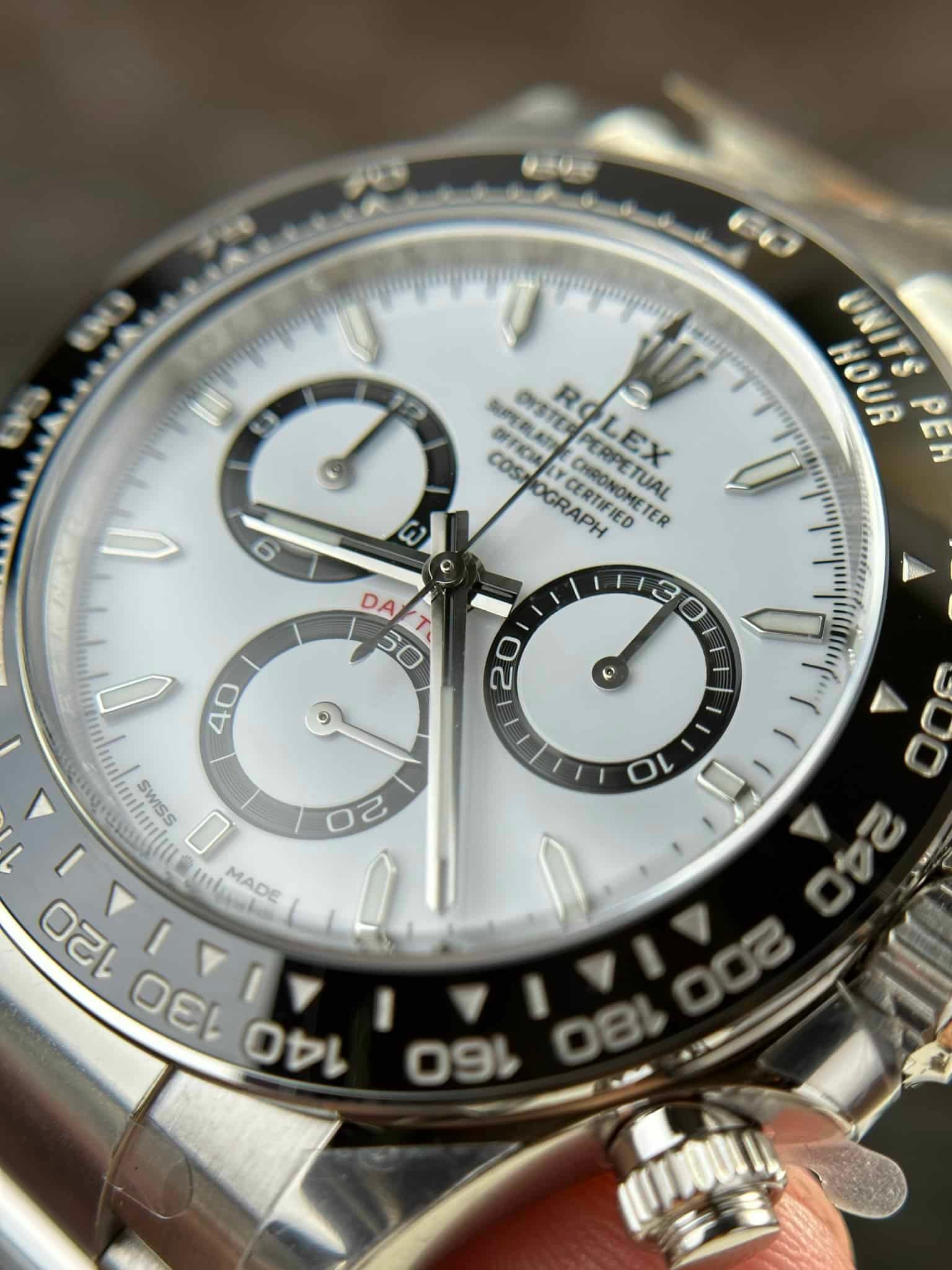 Superclone Rolex Daytona Panda 40 mm White Dial 126500LN - Image 6