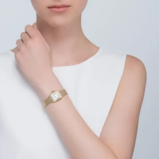 Cartier Panthere de Cartier Women Quartz Silver 18ct Gold Watch WGPN0008 - Image 2